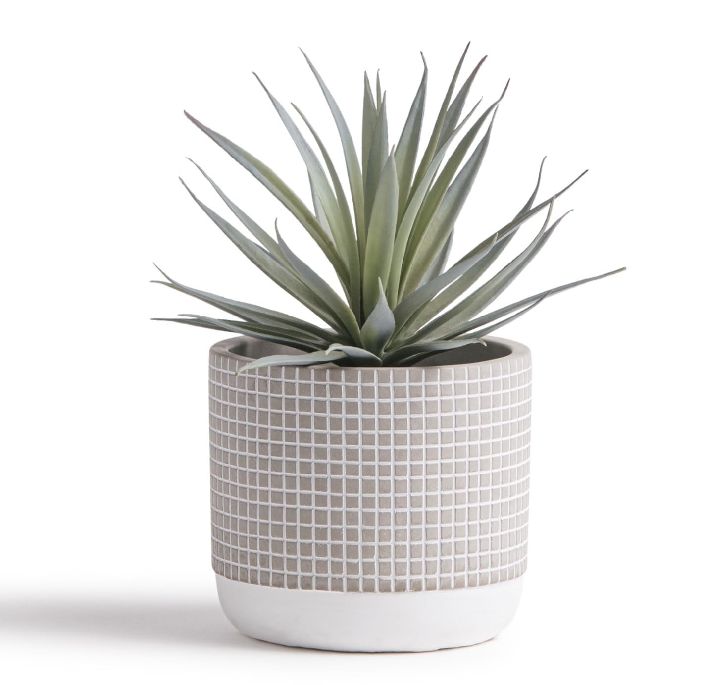 8″ high Artificial Plant in Pot – Small Faux Plant for Desk, Bathroom, Kitche…