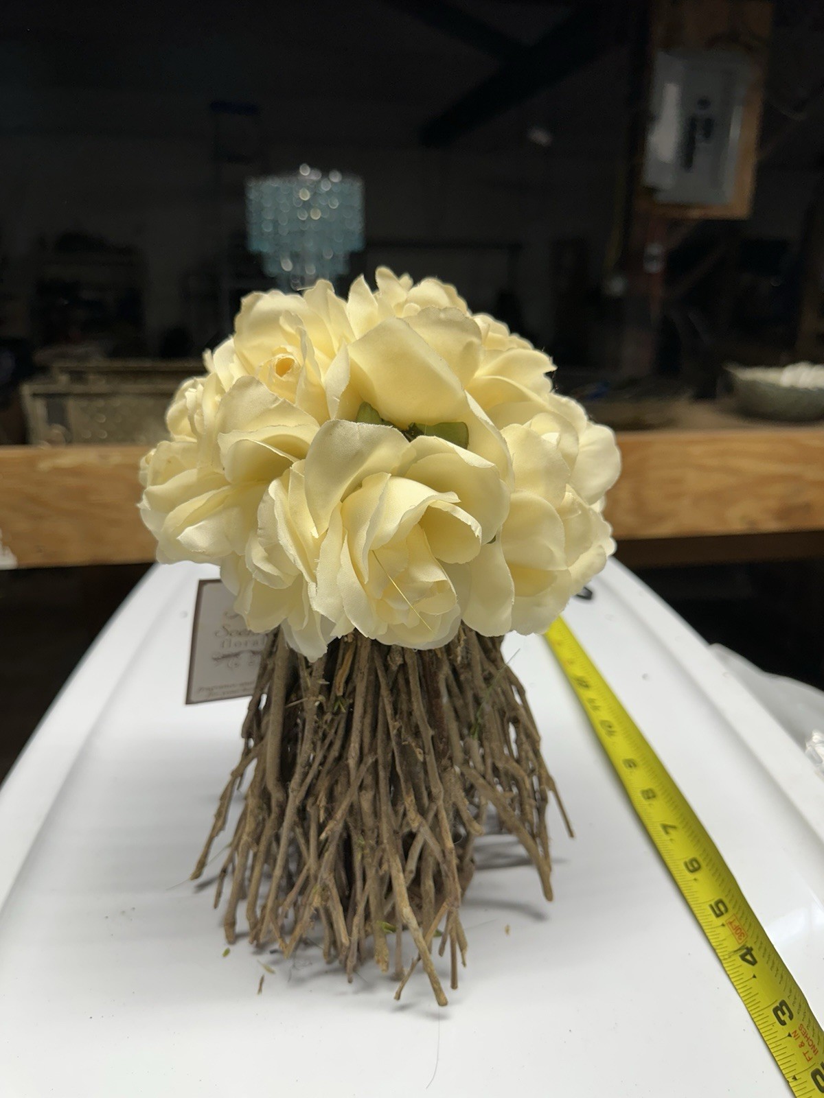 !!NEW!! Faux Off-White Roses/Flower Arrangement