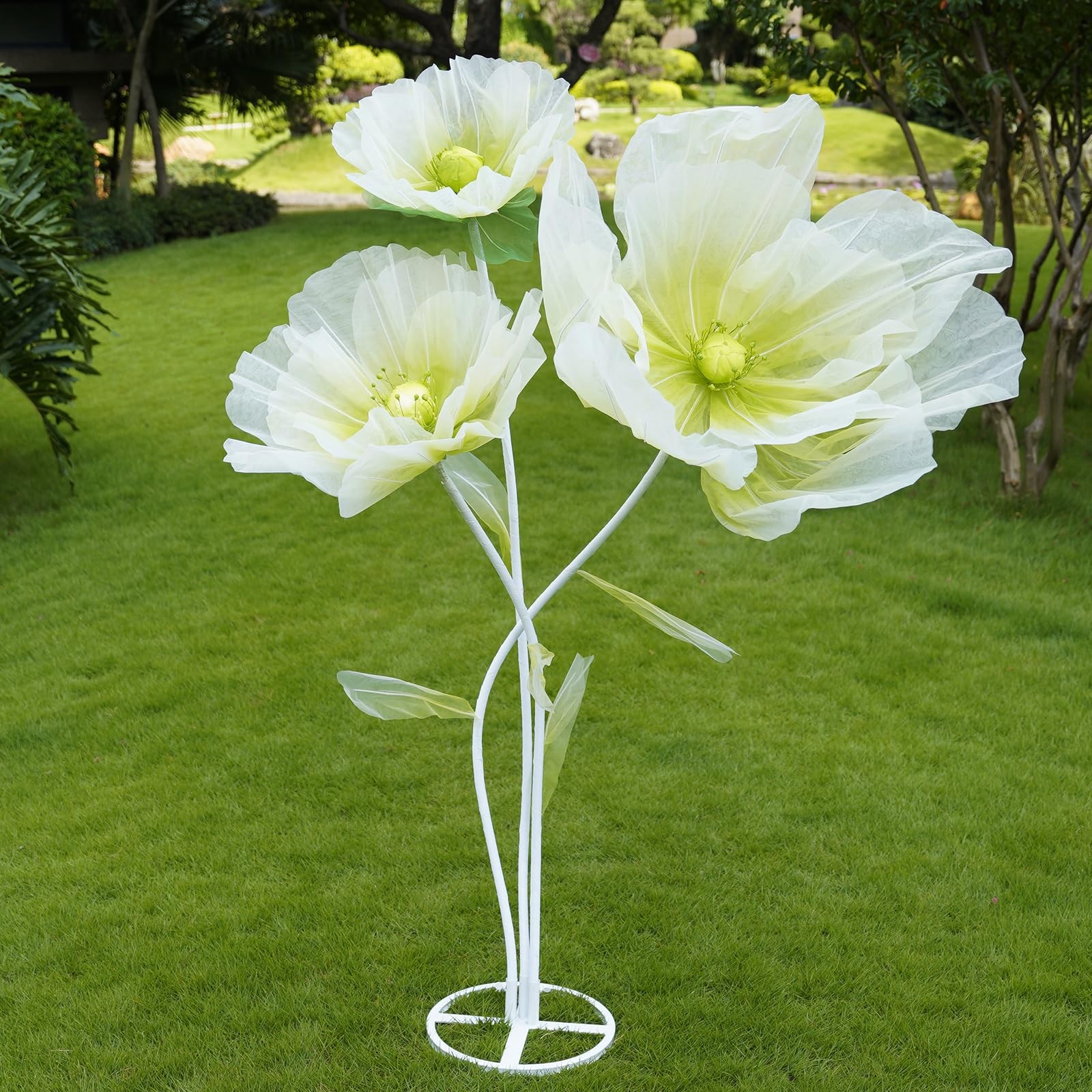 Giant Artificial Flower Decor with Stand,Oversized Freestanding Gradient Stat…