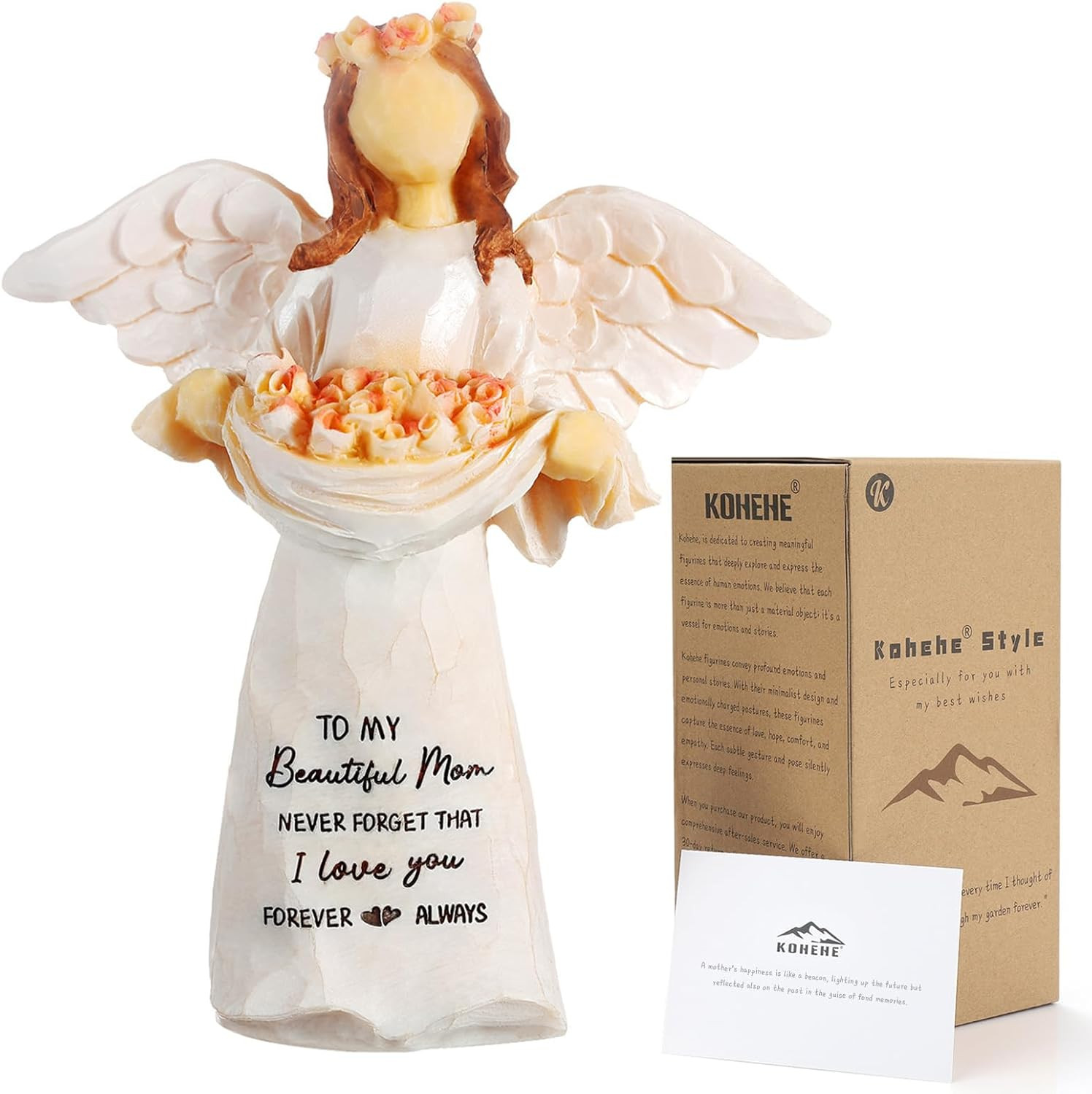 Gifts for Mom 5.12″ Angel Figurine – Sentimental Birthday & Mother’s Day Gift