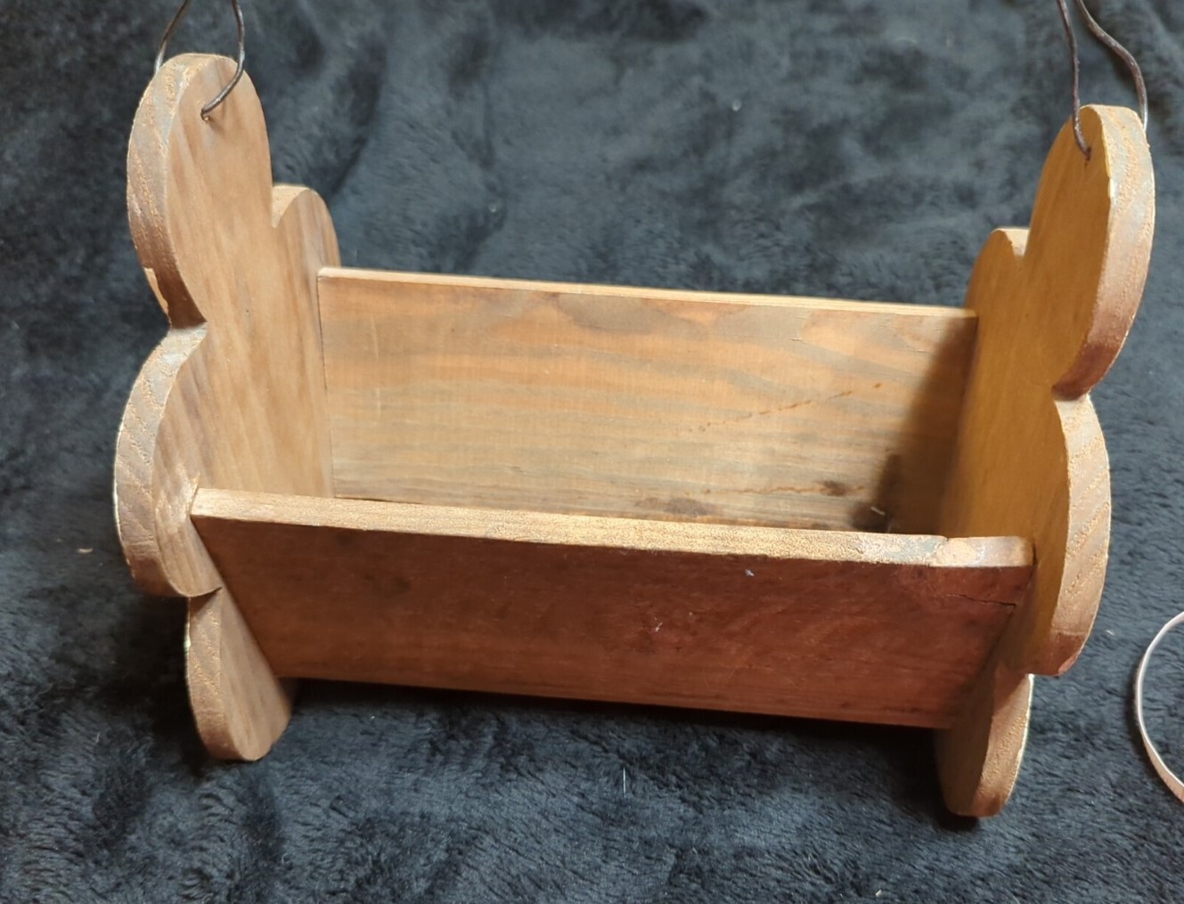 Primitive Rustic GINGERBREAD MAN Basket & Hanging Decorations HAPPY HOLIDAYS