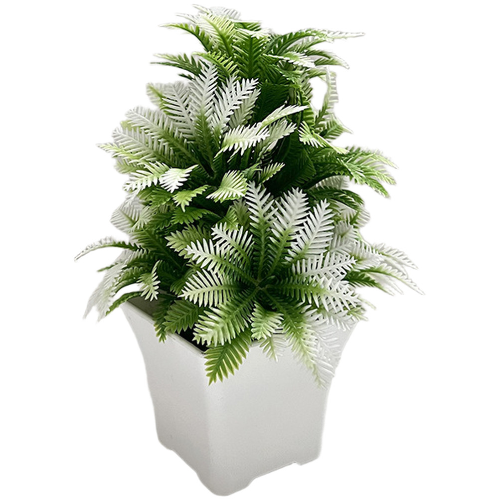 Coconut Leaf Faux Potted Plant for Contemporary Interior and Event Design