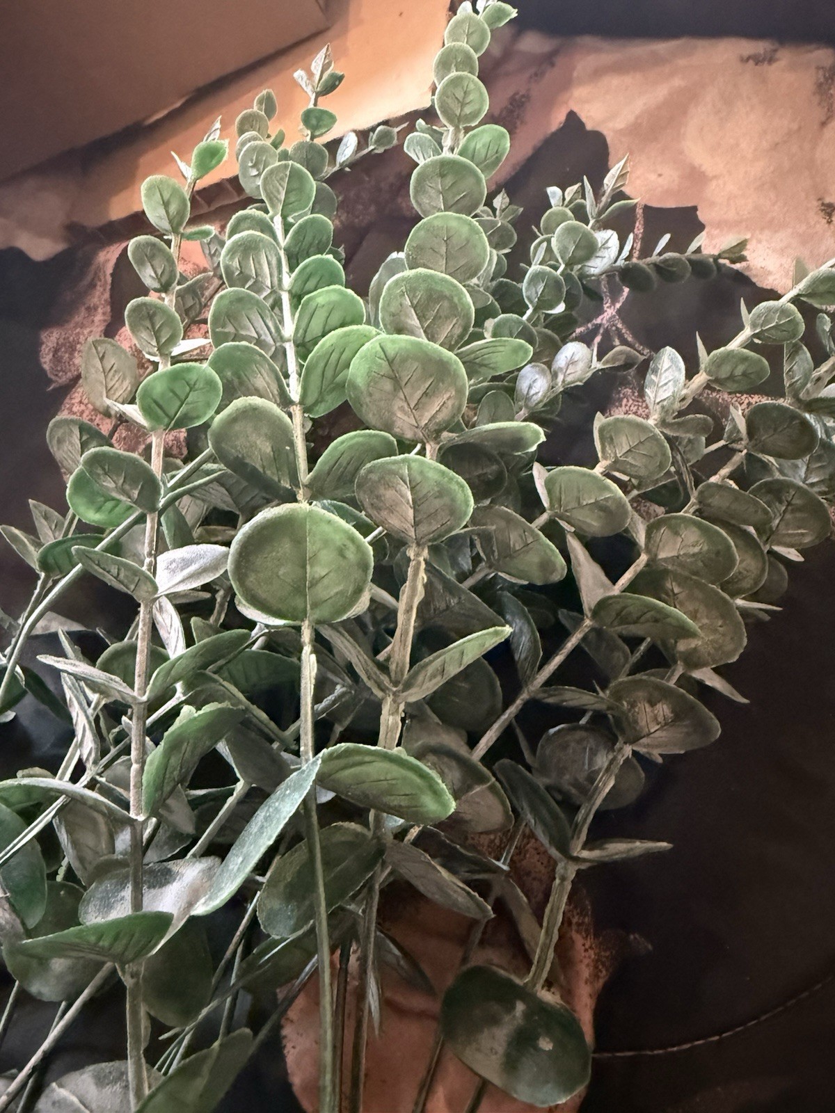 Lot of 19 Artificial Eucalyptus Stems Faux Greenery Farmhouse Wedding Decor