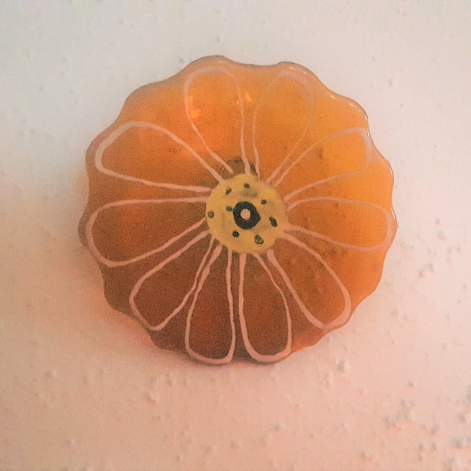 3 3/4″ Forever Flowers with Hangers – Handcrafted with Fused Glass
