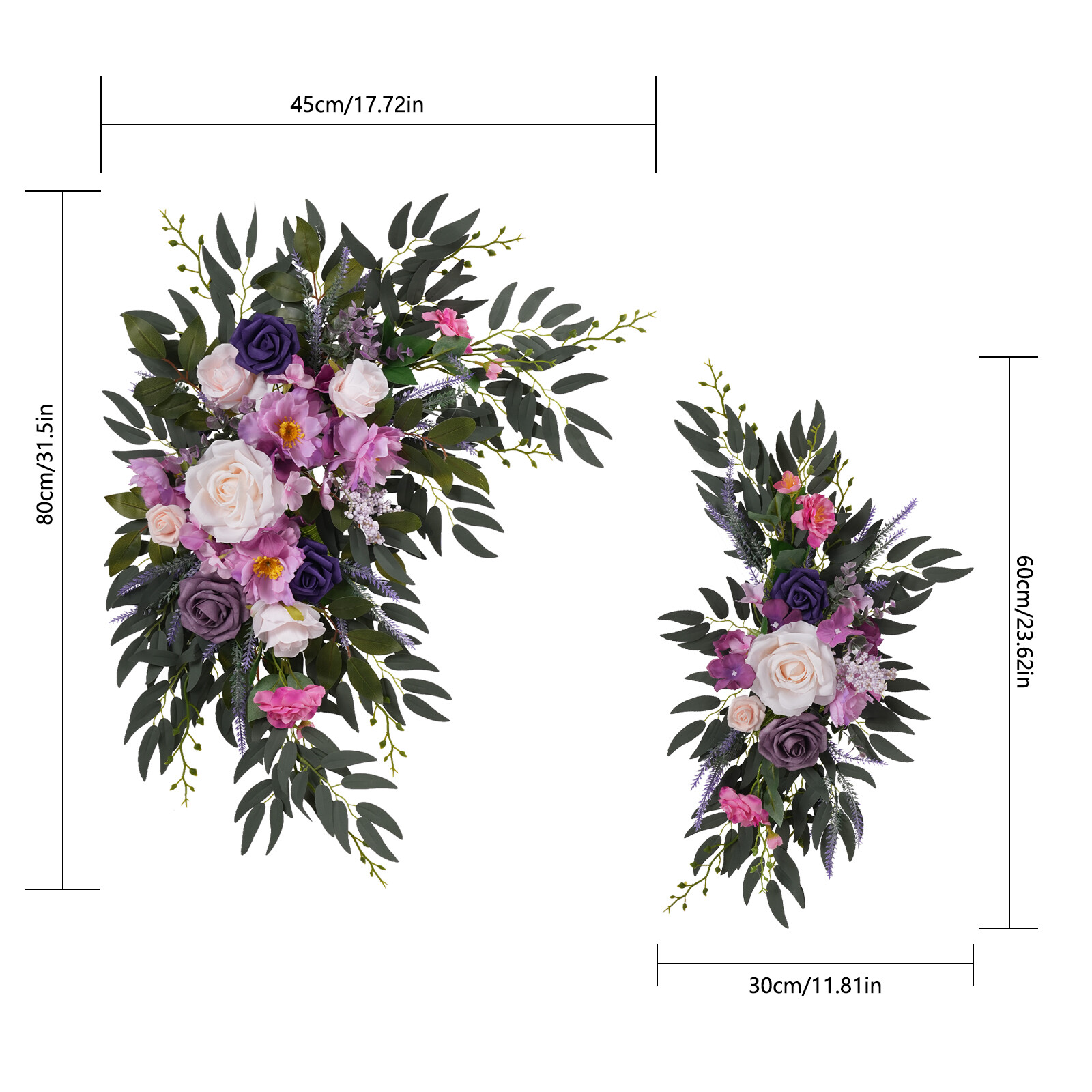 Artificial Wedding Arch Flowers Kit Artificial Flowers for Wedding Decoration US