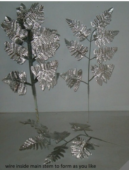 FREE SHIPPING , 144 Stems of Silver Silk Leather Leaf Fern For Floral Arranging