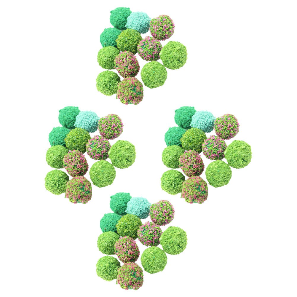 50Pcs Reusable Miniature Plant Ball Multi Color Simulated Flower Cluster Decor