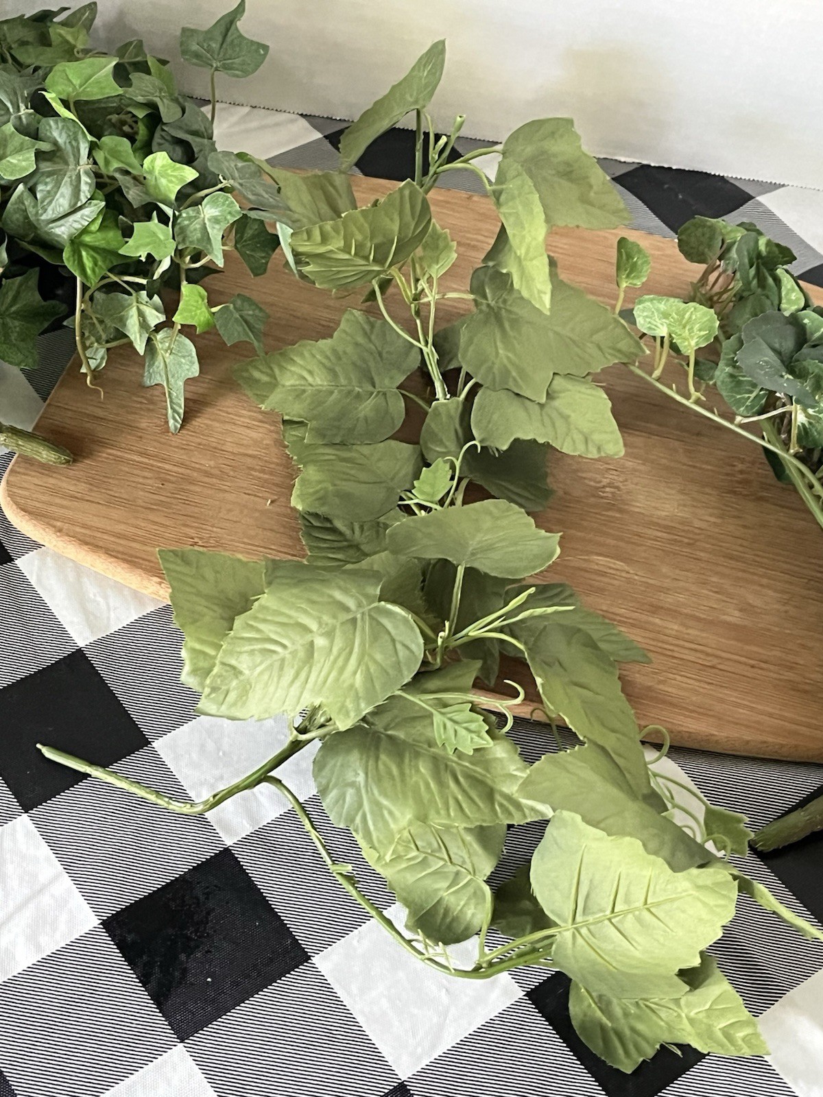 3 Artificial Silk Faux Green Ivy Plant Pick Stem Bunch Approx 14″ Inches