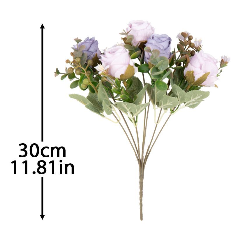 Artificial Rose Flower Prop Synthetic Wedding For Ornament Home Hotel Decoration