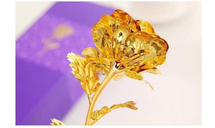 24K Gold Foil Flor rosa LED Galaxy Mother’s de la madre Valentine’s Day Gift2020