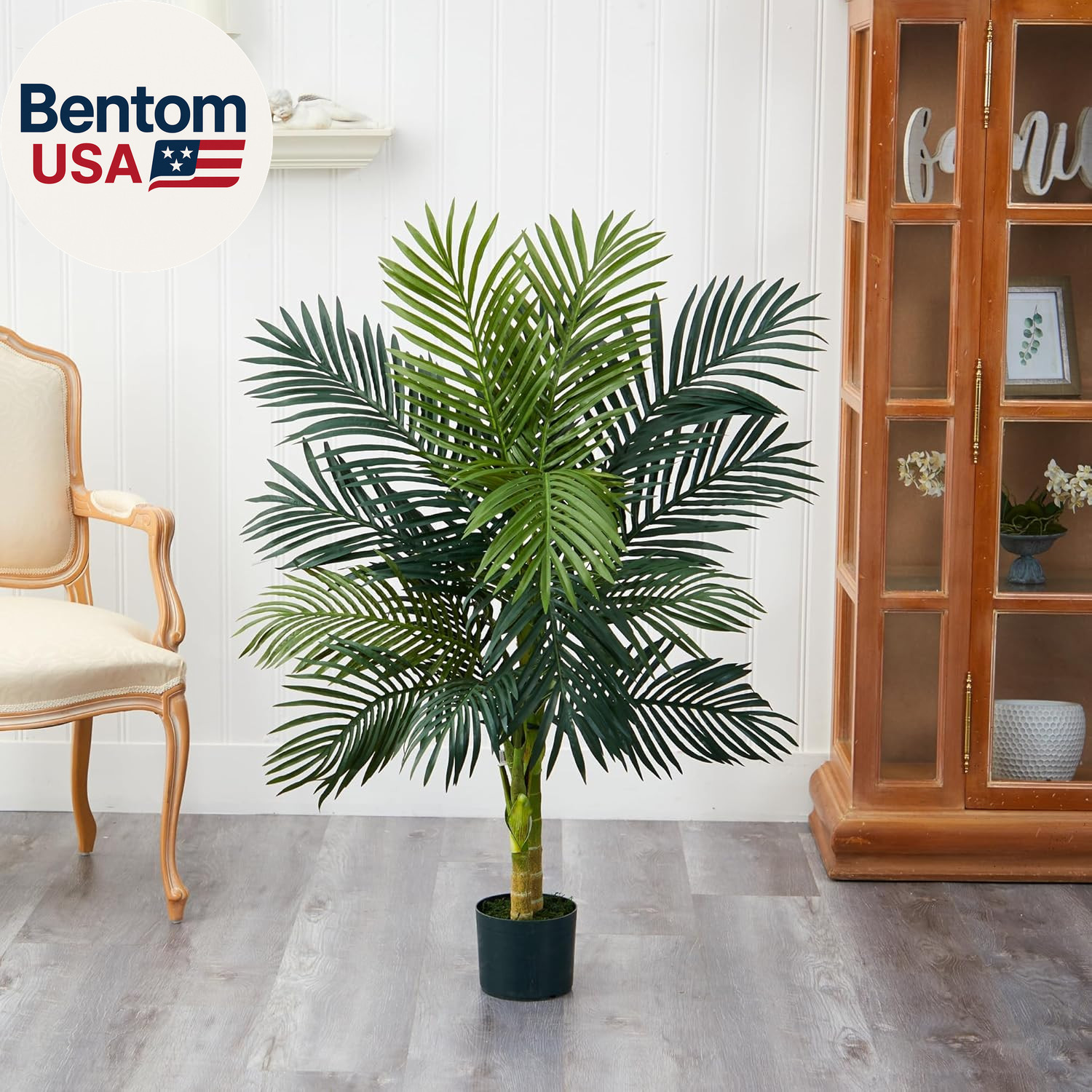 4Ft Golden Cane Palm Artificial Tree