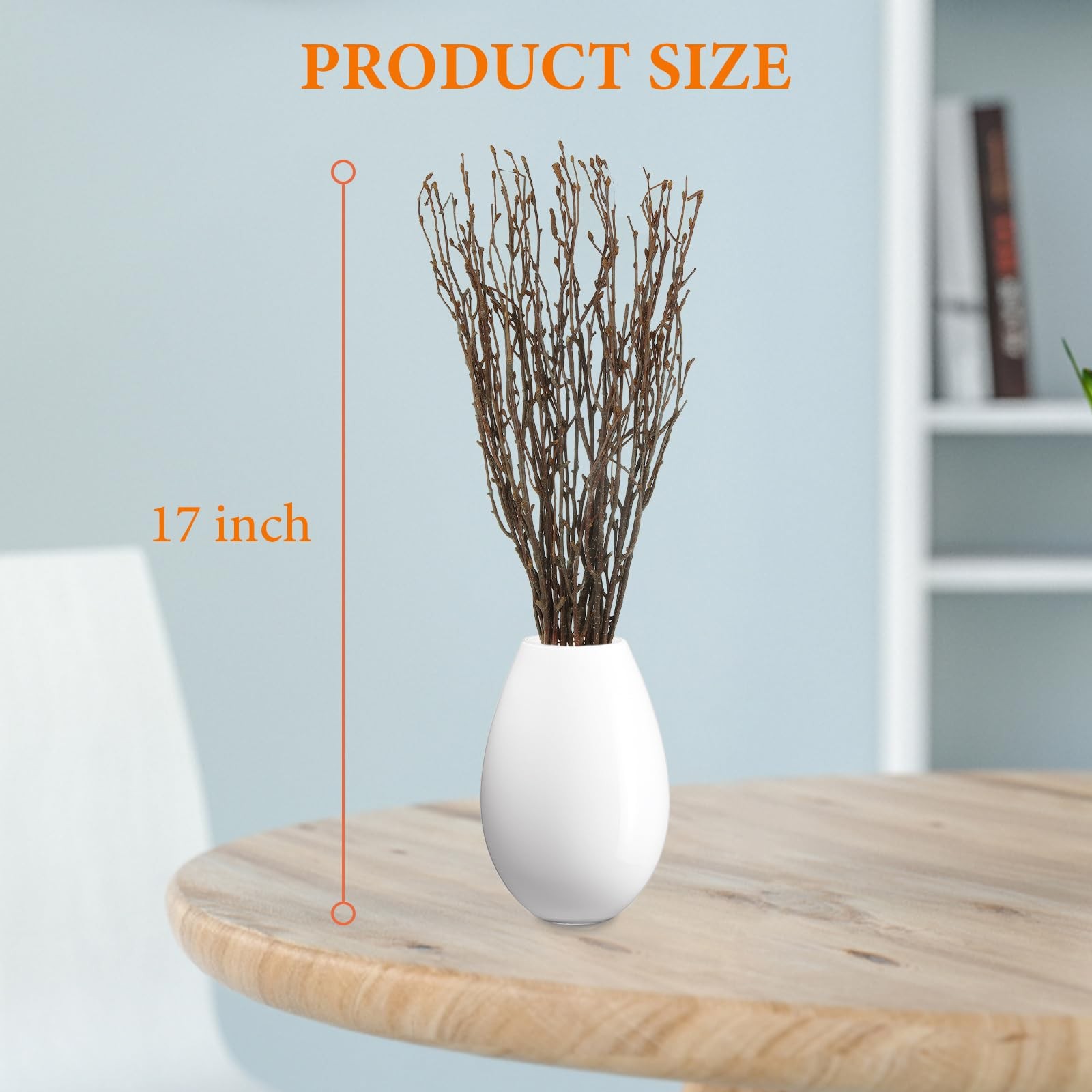 120 PCS 17 Inch Natural Dried Birch Twig Branches For Vase Wreath Decor DIY