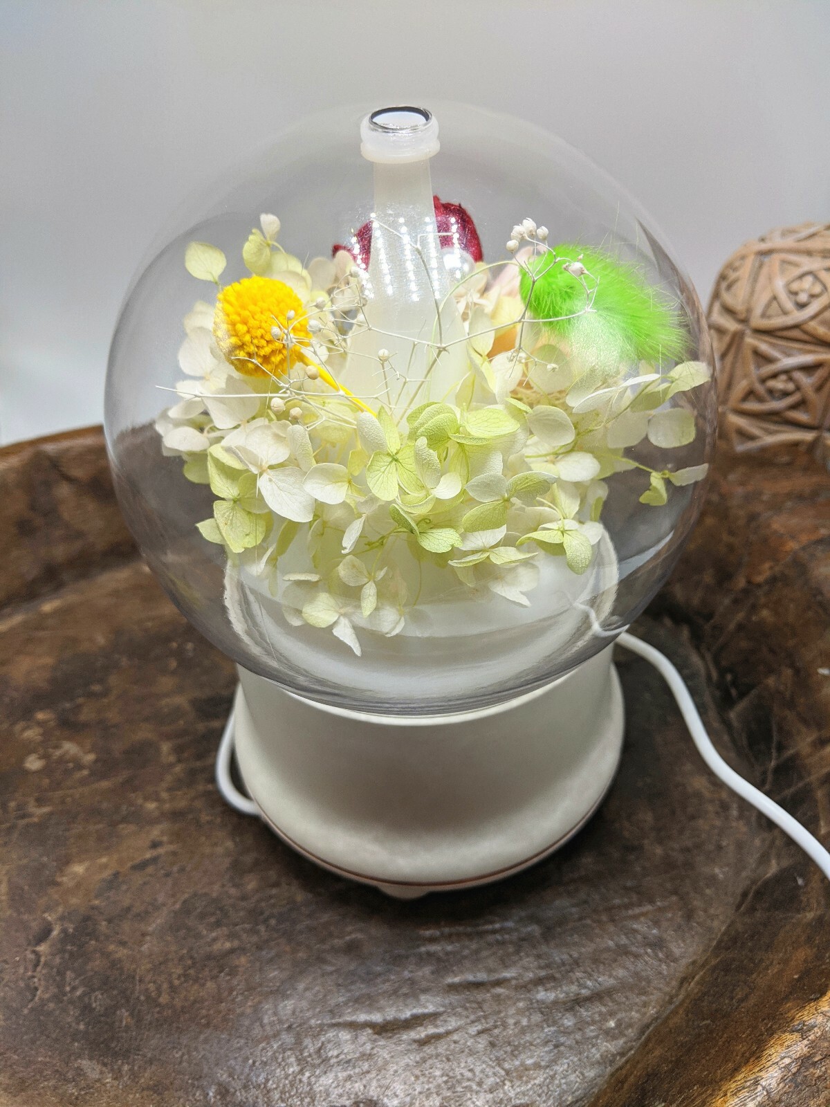 Essential Oil Diffuser Speaker Bluetooth WHITE Humidifier w/ LED Night Light