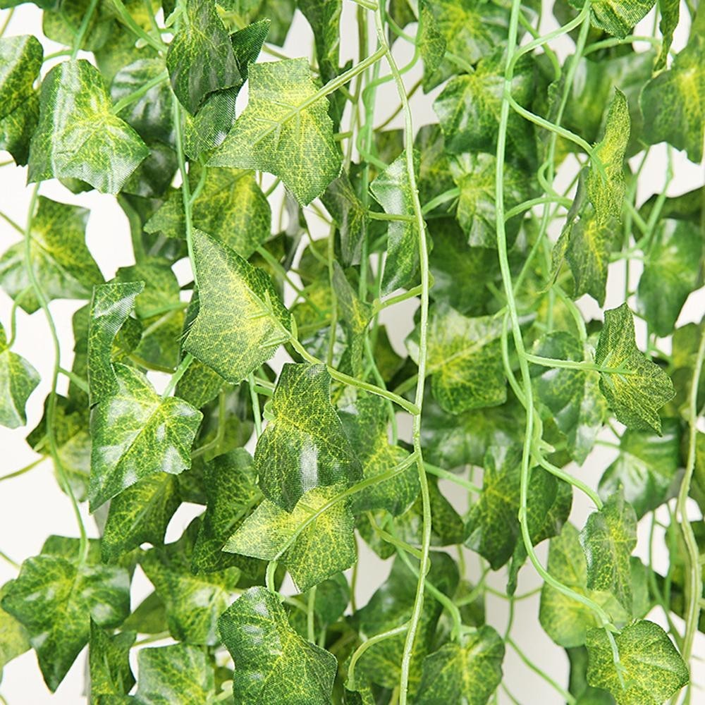 Artificial hanging plants Banisters Decor Doors Fake Floral Leaf Mirror