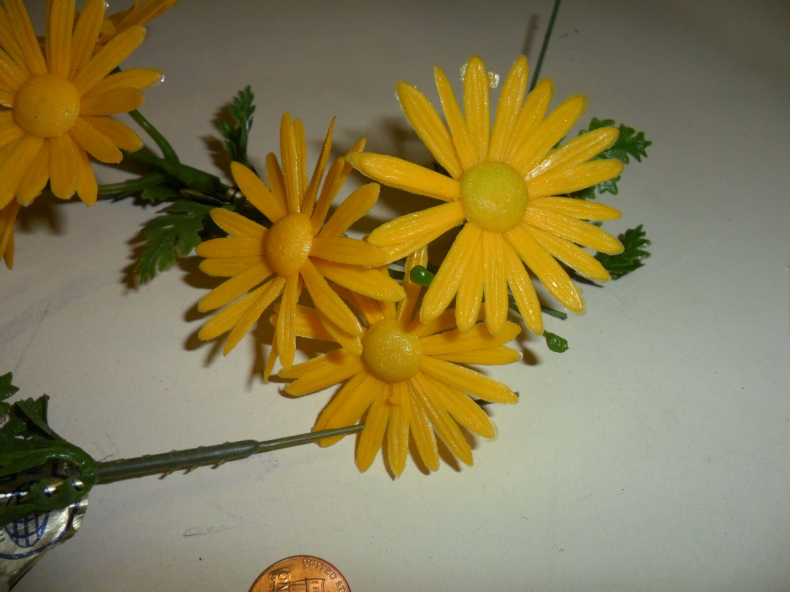 Vintage Plastic Yellow Daisies – Hong Kong