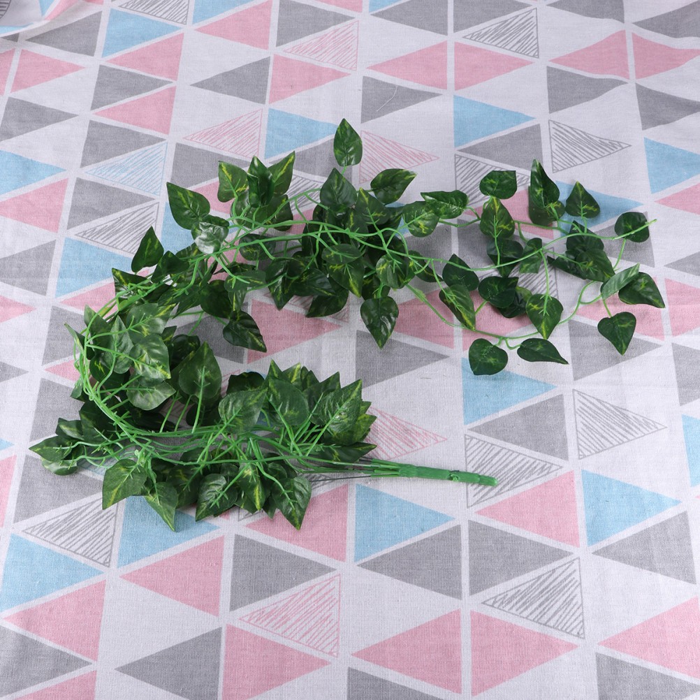 Home Plants Decor Artifical Scindapsus Leaves Hanging Faux