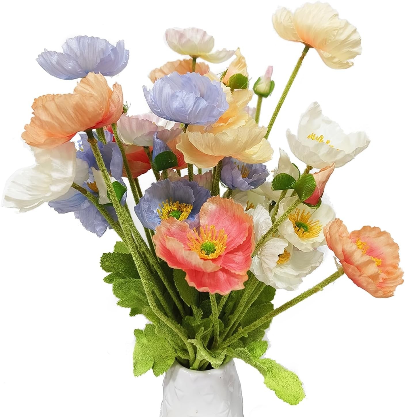 Breathtaking 8-Piece Artificial Poppy Flowers – Perfect for Weddings & Events