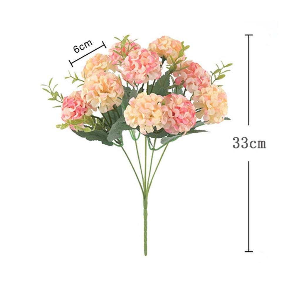 Lifelike White Hydrangea Artificial Flower Bouquet Perfect for Weddings