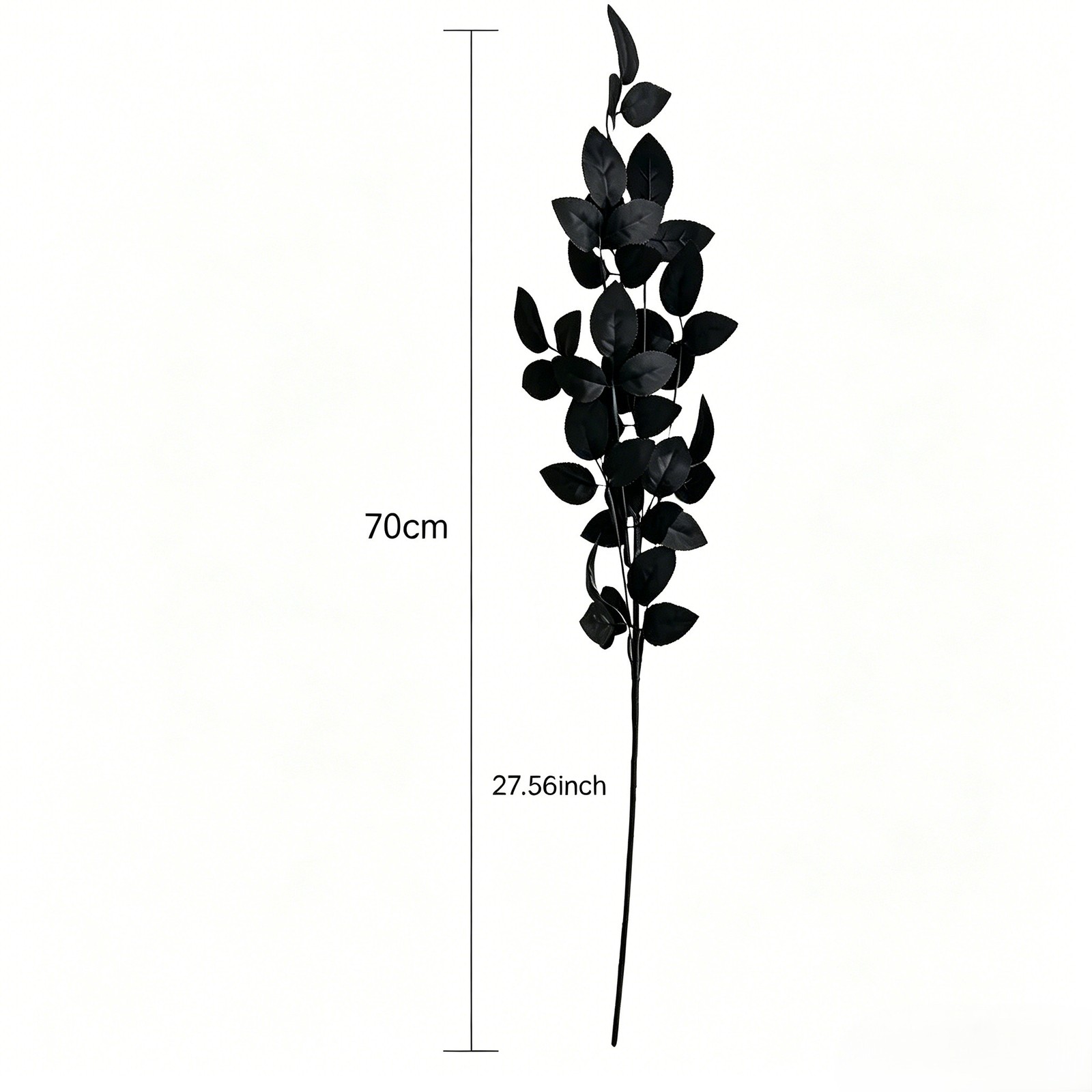 Black Artificial Leaves 70cm 75cm with Withered Branches for Halloween Styling