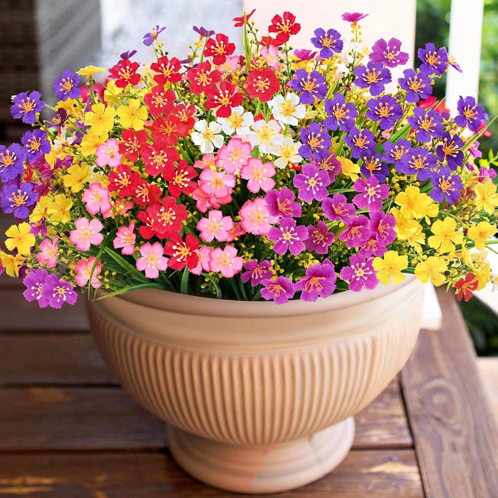 for Outdoors,6 Bundles Artificial Plants Outdoor, Fake7509