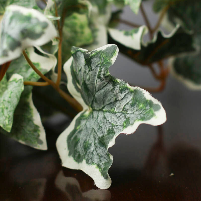 Set of 4 Flocked Artificial Ivy 17″ Long Floral Bushes