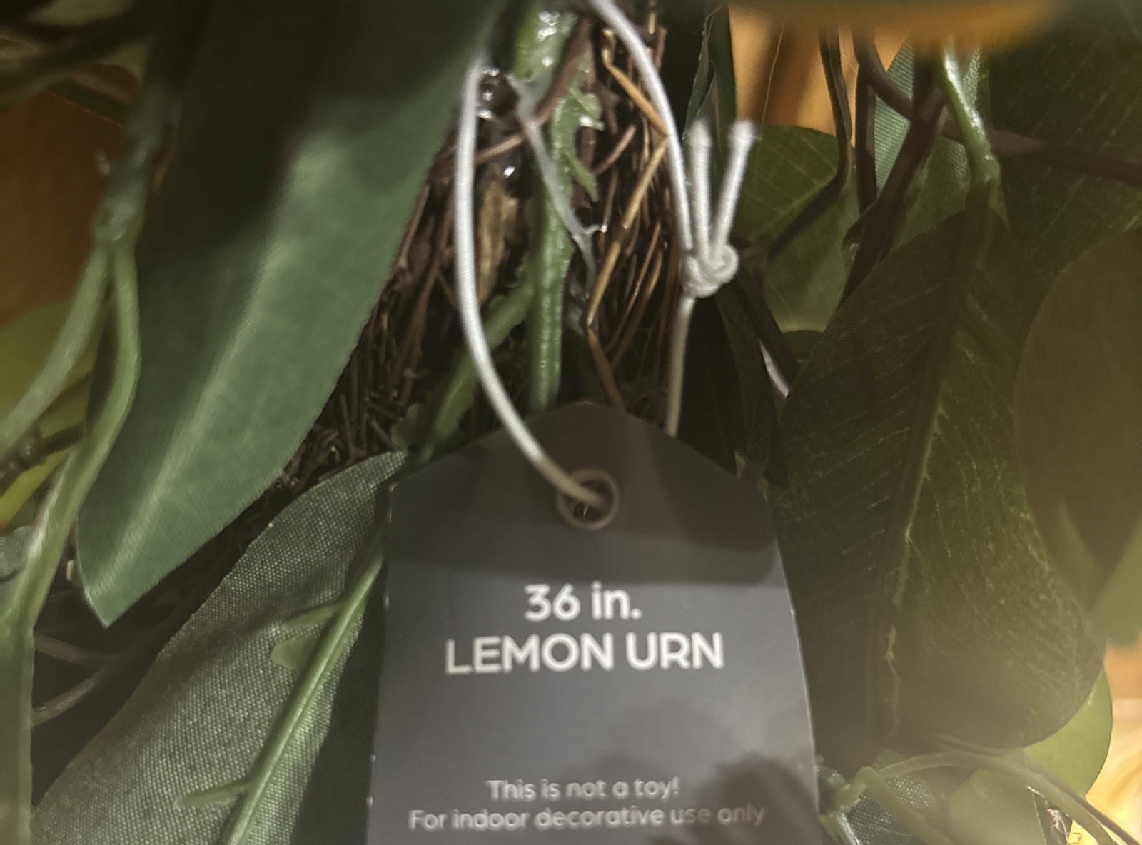 Artificial Lemon Tree Terra Pot Farmhouse Decor 36x12x12 inch—SHIPS IN 24 HOURS—