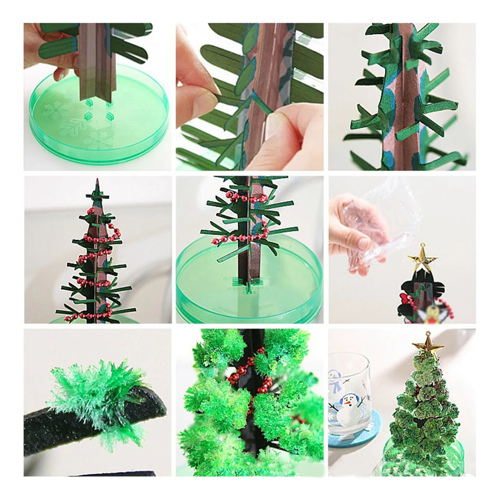 DIY Crystal Growing Tree Kit Magic Bloom Science Toy Desk Decor Gift DIY