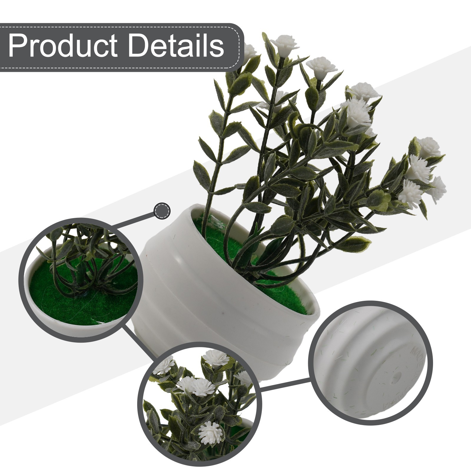 Simulation Gypsophila Small Potted Fake Flower Pot 11*9cm Artificial Flower
