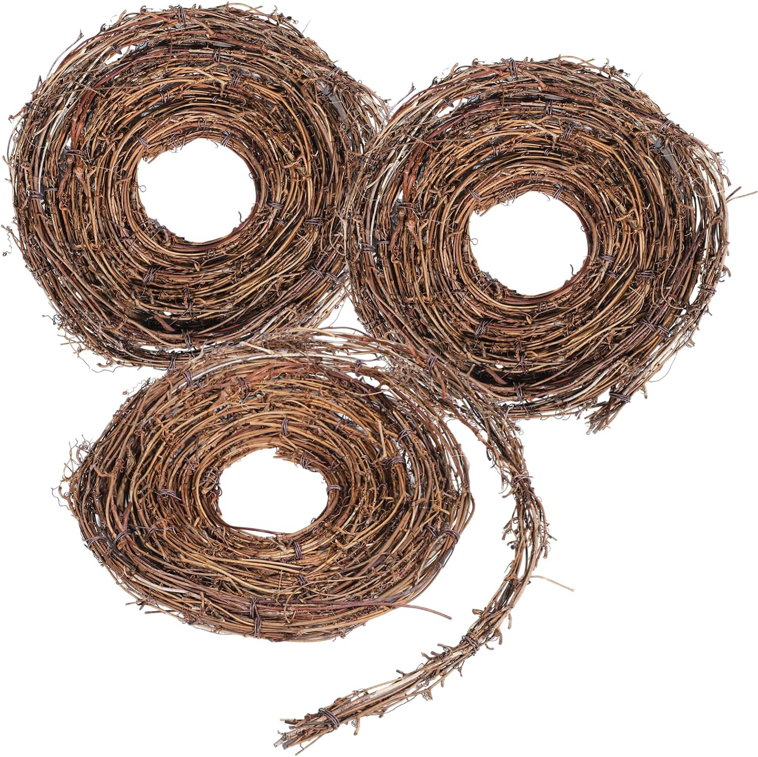3 PCS Grapevine Garland – DIY Crafts Natural Grapevine Twig Vines, 15 Feet Vines