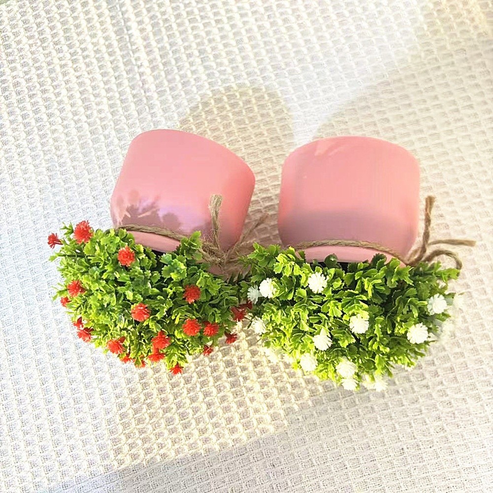 Artificial Gypsophila Flowers in Pot for Home Decor Wedding Photography