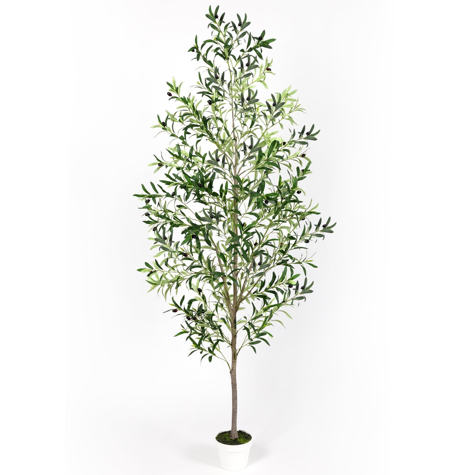 Artificial Olive Trees with Lifelike Natural Trunk, Leaves, Moss and Fruits, …