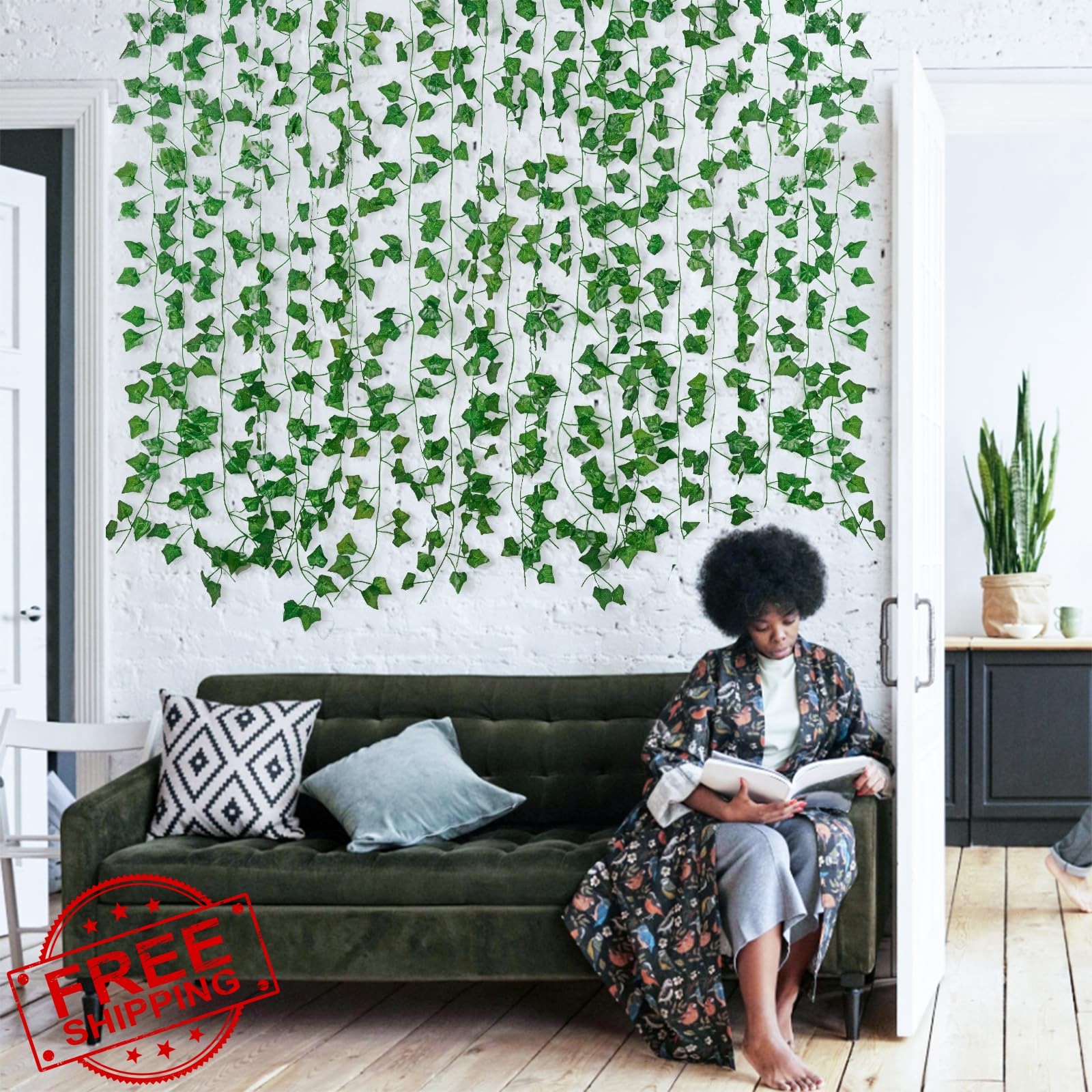 Freyalife 12pk Fake Ivy Vines 86ft
