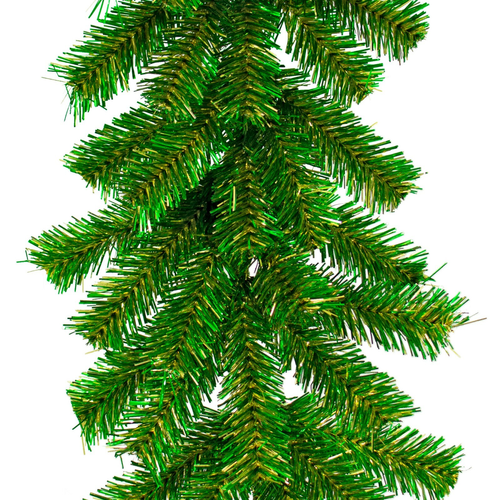 6FT St. Patrick’s Day Brush Garland Green and Gold Firework Tinsel Christmas