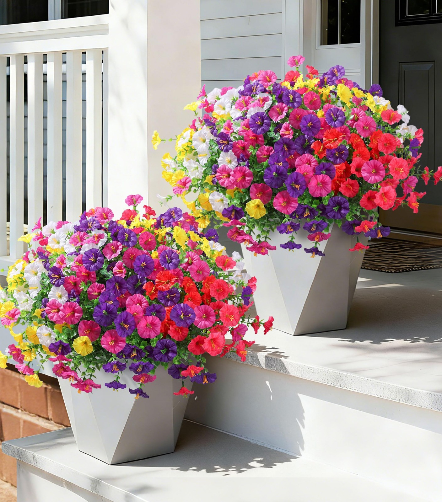 Ivydale 24 Bundles Artificial Flowers for Outdoors Spring Plants Outdoor Deco…