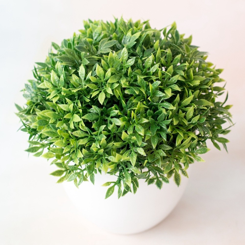 Artificial Plant Leaf Grass Plant Ball Potted Home Decoration Wedding Props
