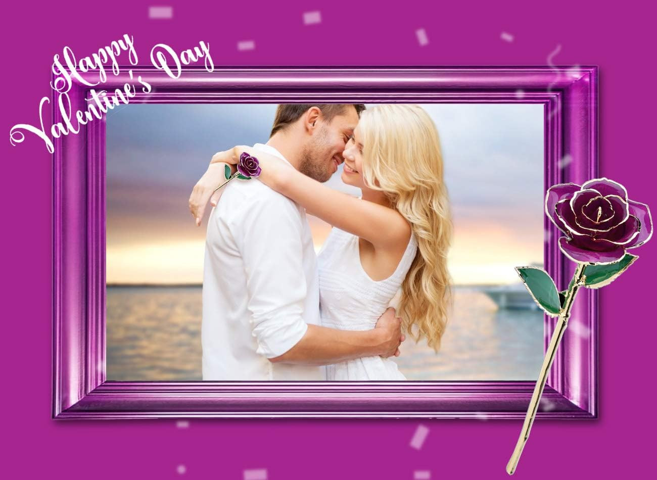 24K Gold Dipped Rose Eternal Love Gift for Wife Mom Grandma Birthday