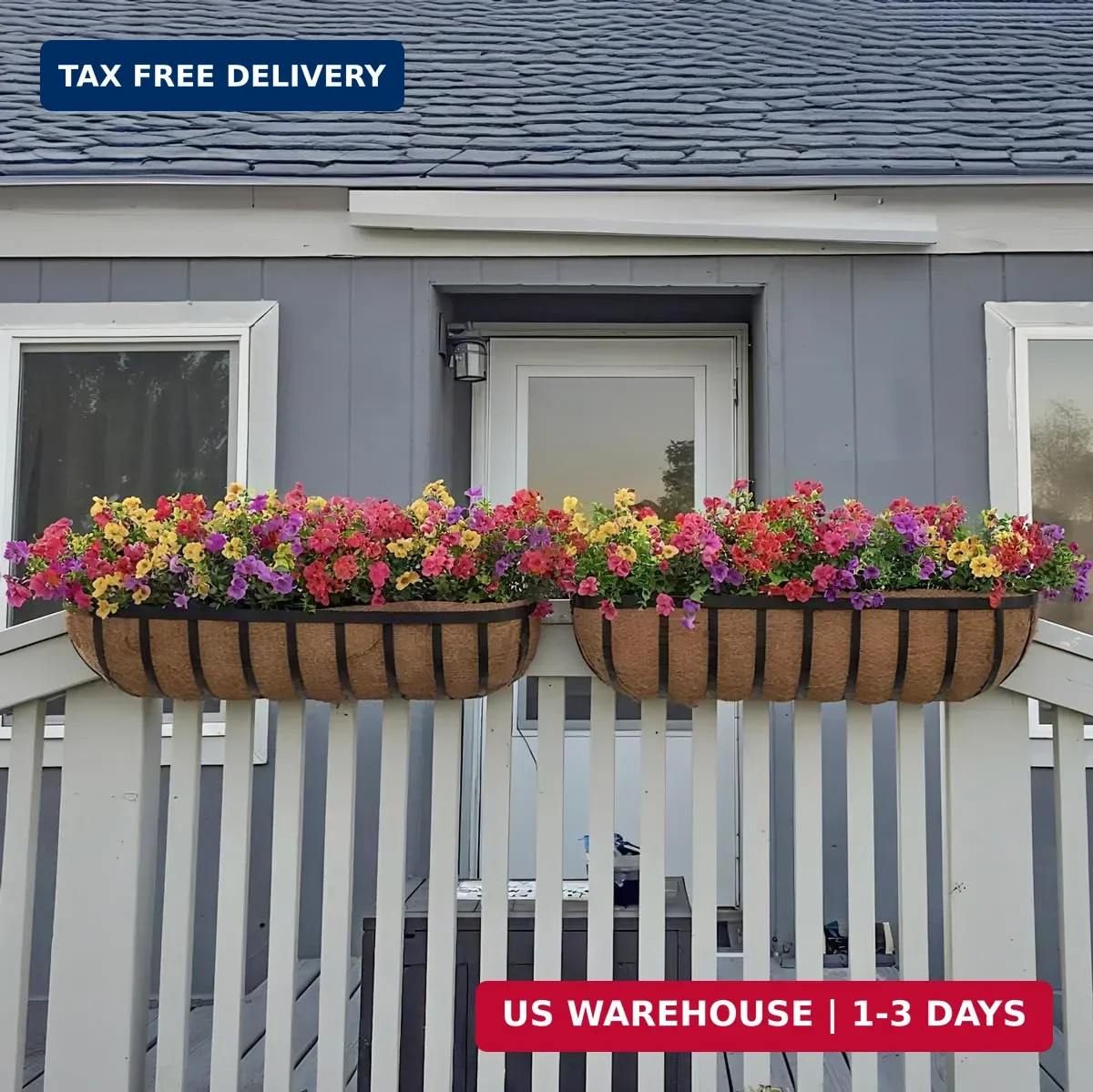 Artificial Flowers for Indoor & Outdoor Decoration – 6 Bundles Faux Daisies with