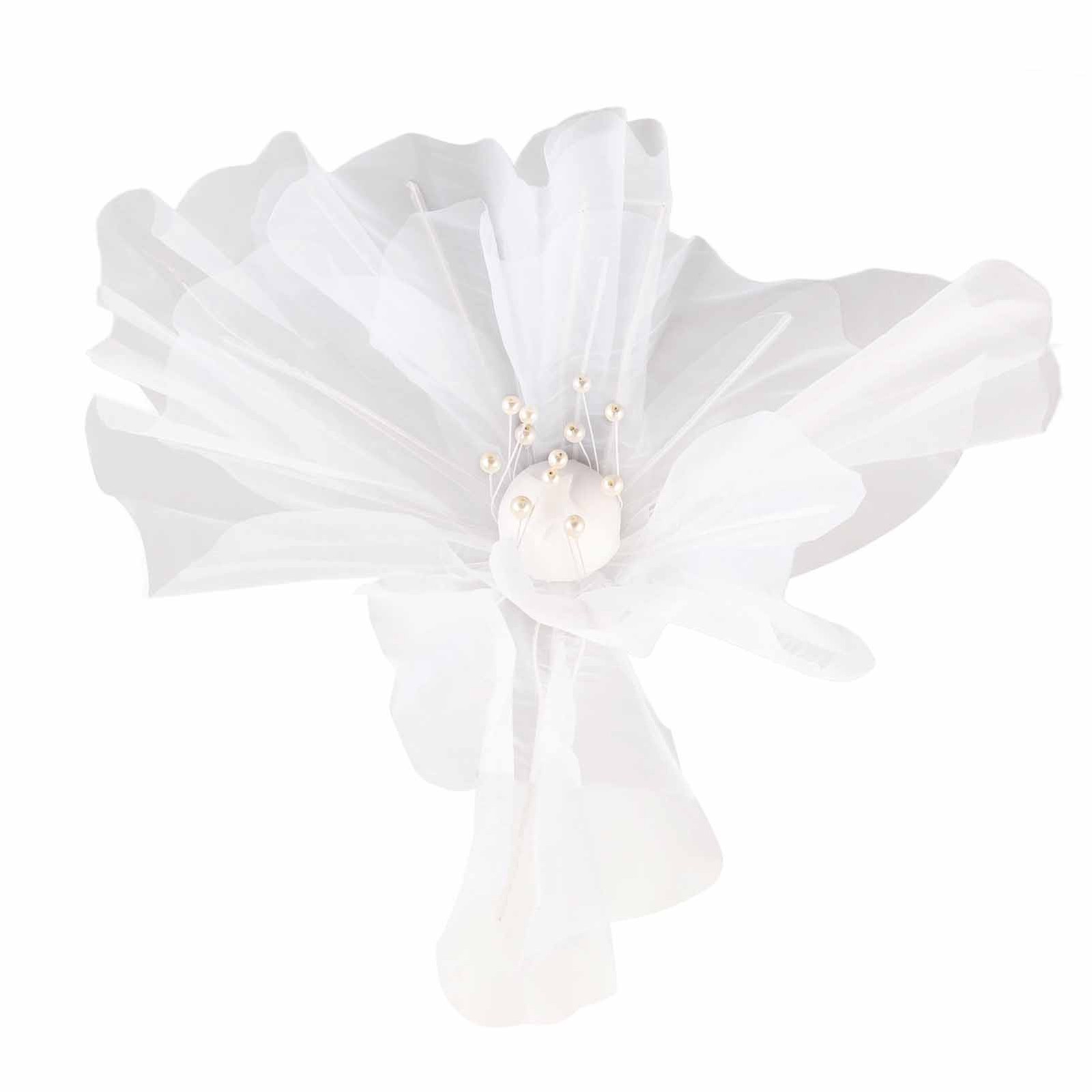 60cm Poppy Wedding Mesh Flower Aisle Decor