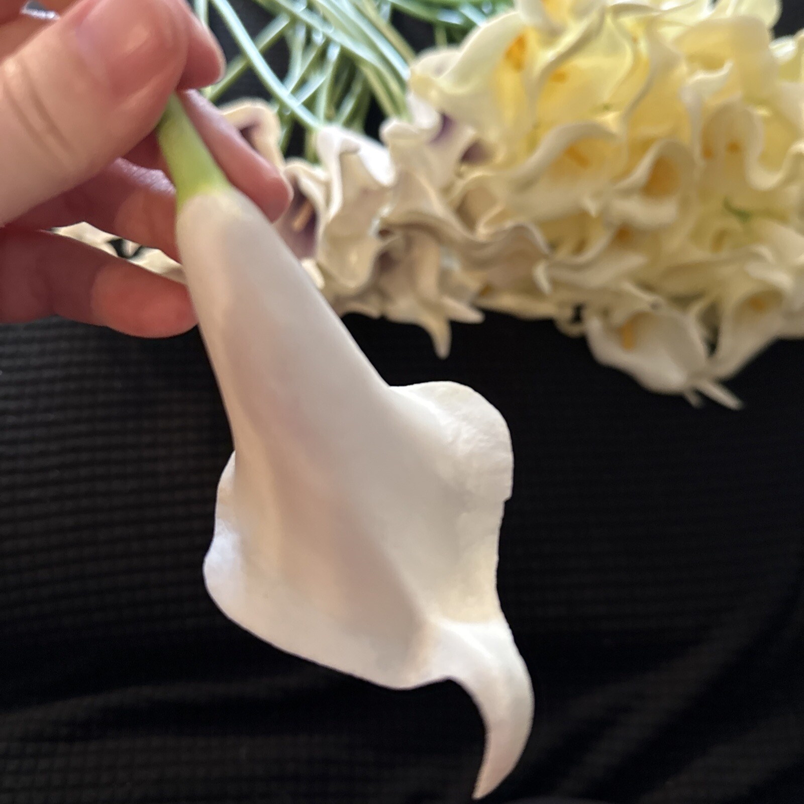 Lilly Stems Bundle Home Decor Prop DIY White And Purple Lot Of 70 13inch Long