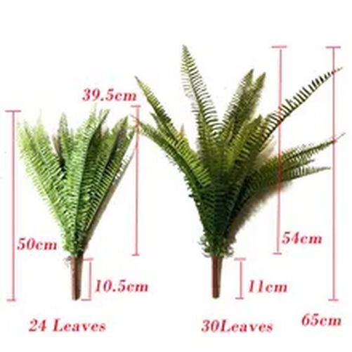 50/65cm Large Artificial Fern Tropical Palm Plant House Porch Patio Indoor Decor