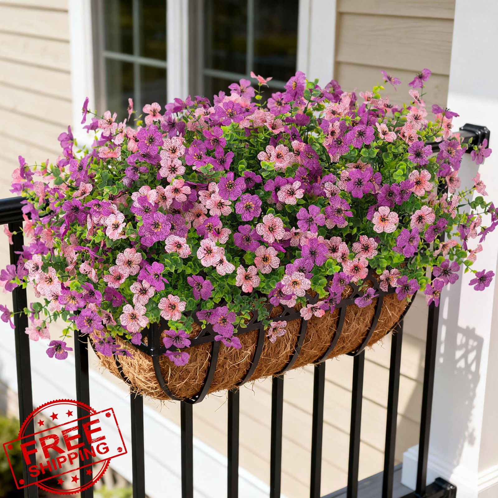 INXUGAO 12 Bundles UV Resistant Artificial Daisy Flowers Outdoor Decor