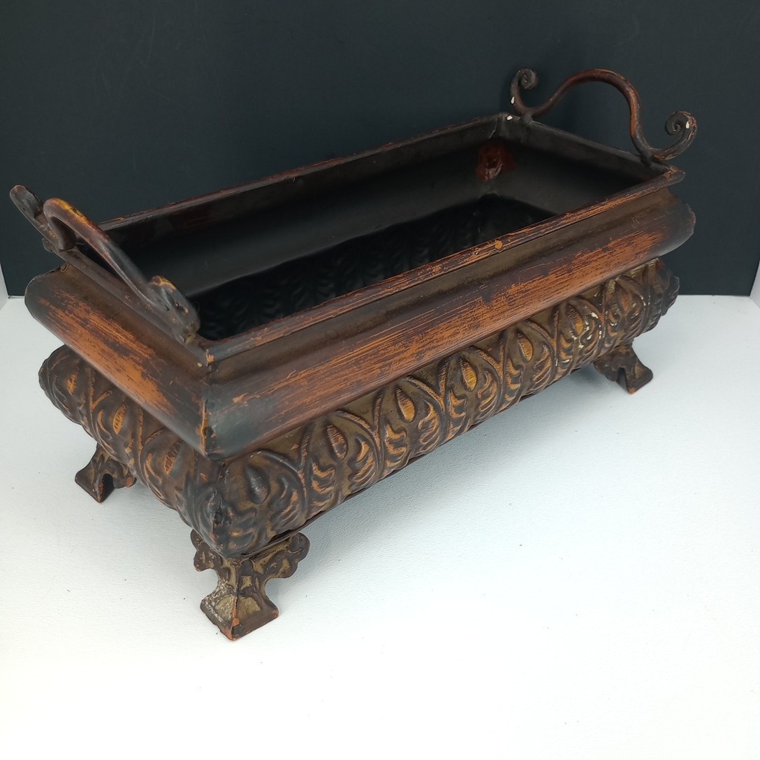 Metal Decorative Centerpiece Antiqued Finish SEE DETAILS
