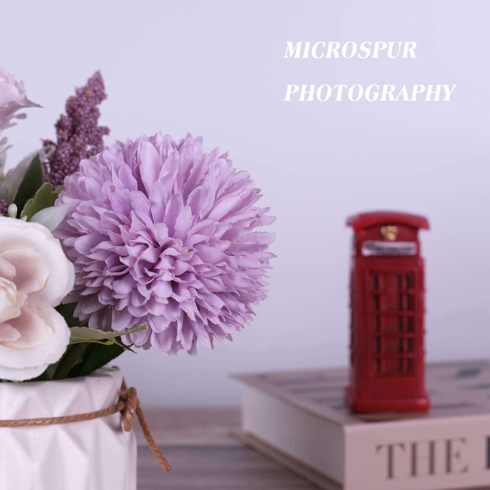 Artificial Potted Flowers Small Ceramic Vase Fake Flower Plants Desktop Decorati