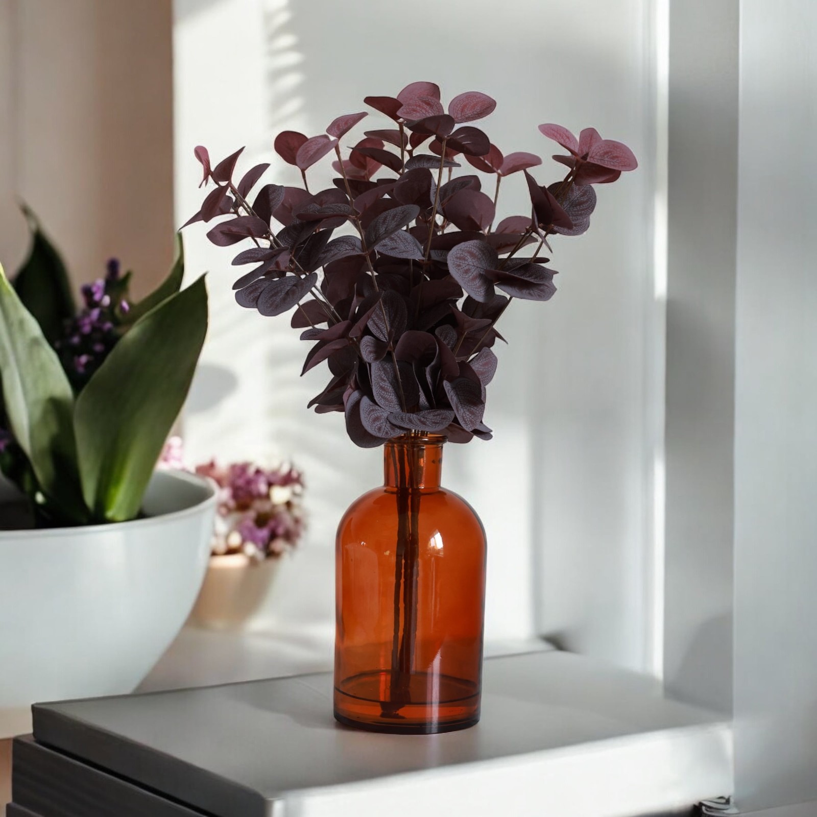 Home Decor Collection Flora Bunda Artificial Bouquet, Glass Fall Floral 16.5in