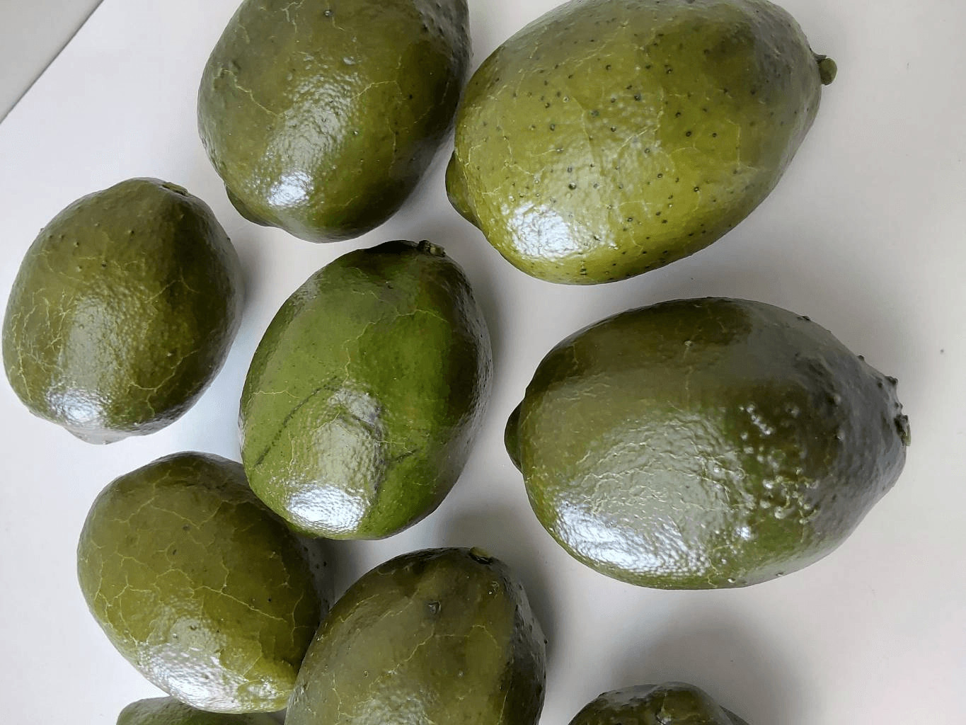 Faux Limes Lot of 13 Artificial Fruit Two sizes