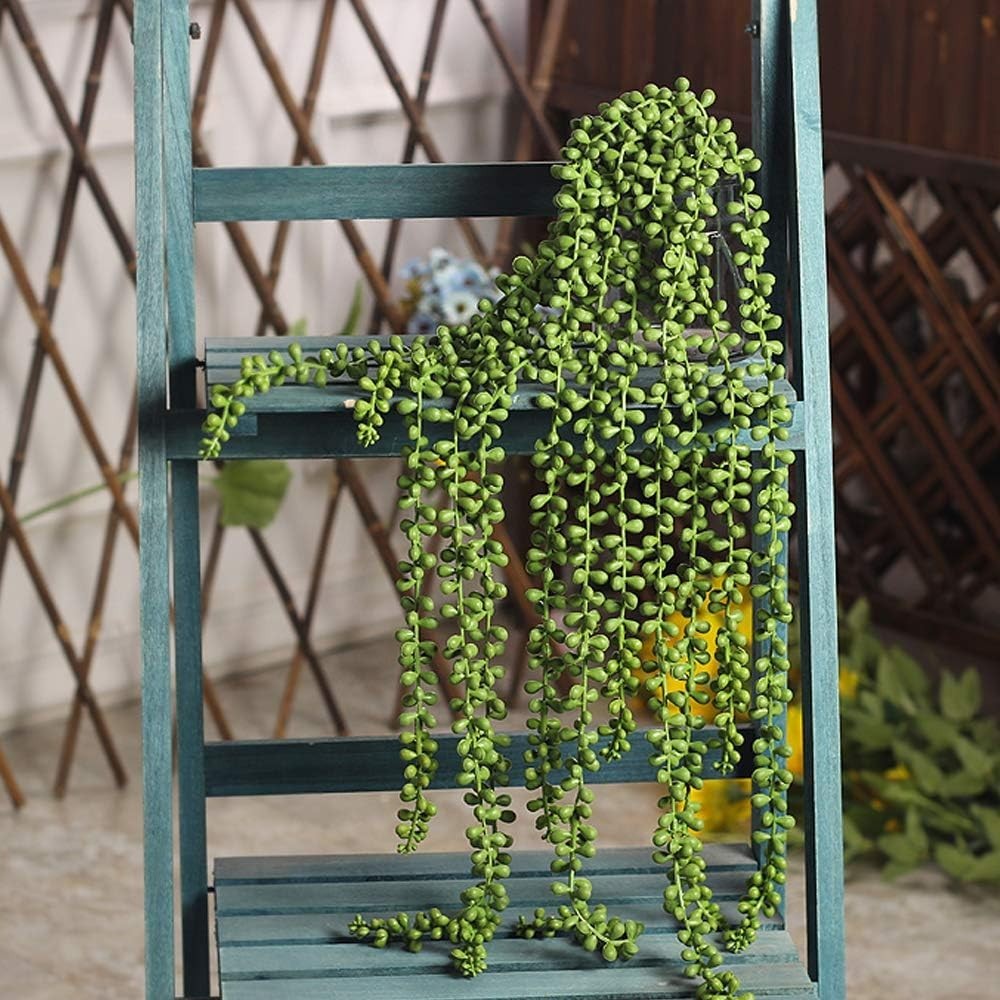 Fake Hanging Plants, String of Pearls Artificial Hanging Succulents Greenery …