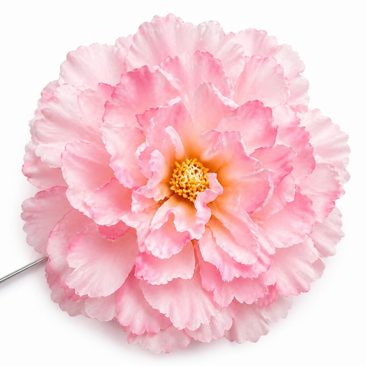 Blush Pink Peony Flower Picks Set of 8 Soft Pink Blooms Wired Floral for Wreaths