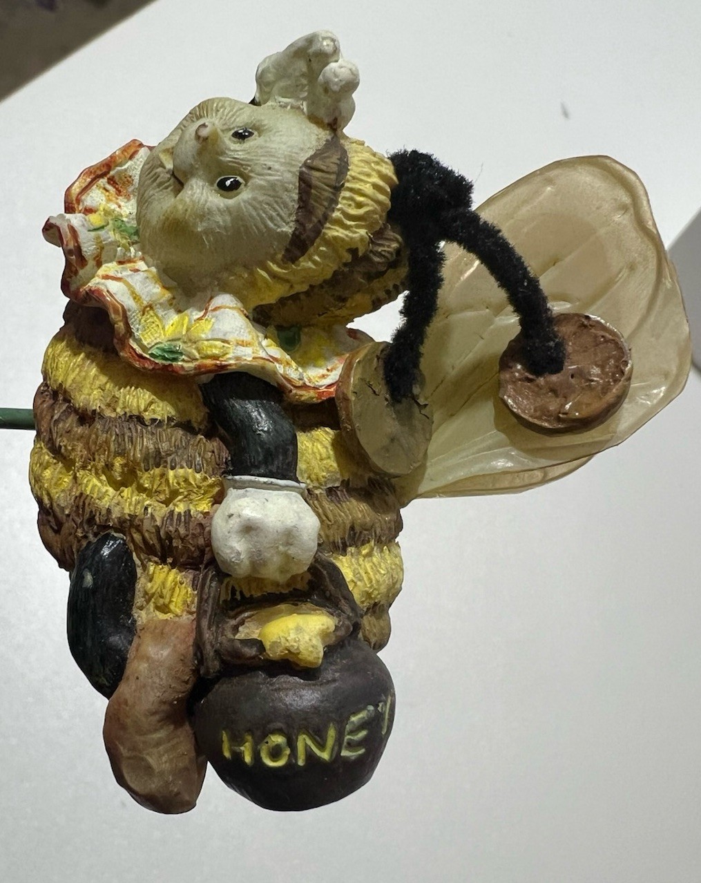 Vintage Fairy Winged Honey Bumble Bees For Garden Potted Plant Flower Decor RARE