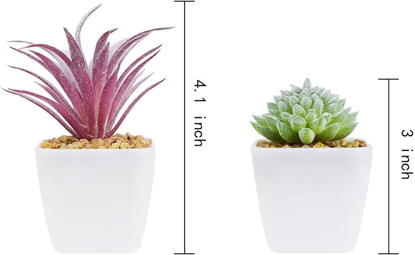 Eco-Friendly 24 Mini Artificial Succulents – Perfect for Home and Office