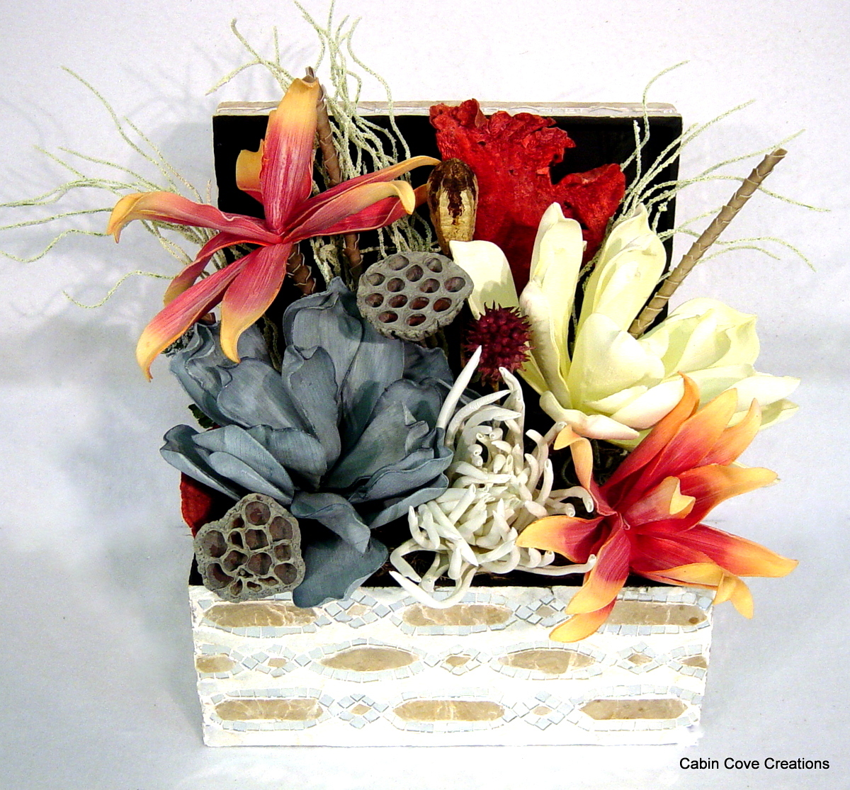 Coastal Floral Arrangement Centerpiece Exotic Tropical Beach Design LUXE